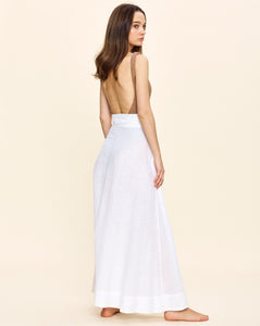 Helena Wrap Skirt in White