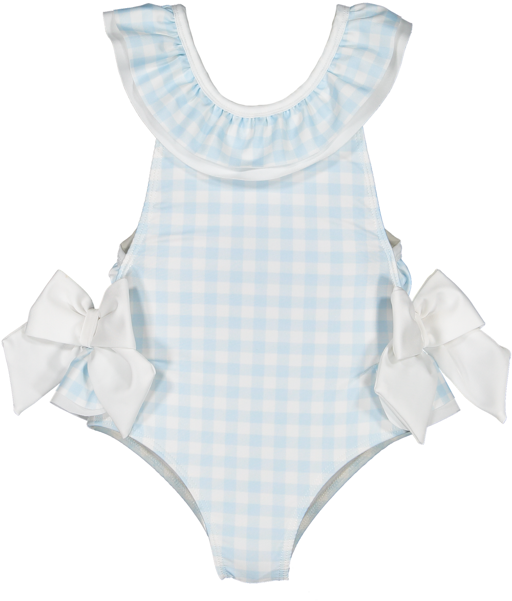 Gingham Blue Swimsuit