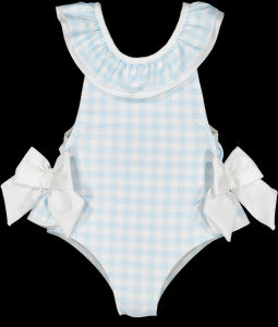 Gingham Blue Swimsuit