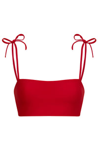 San Miguel Top in Red & Fuchsia