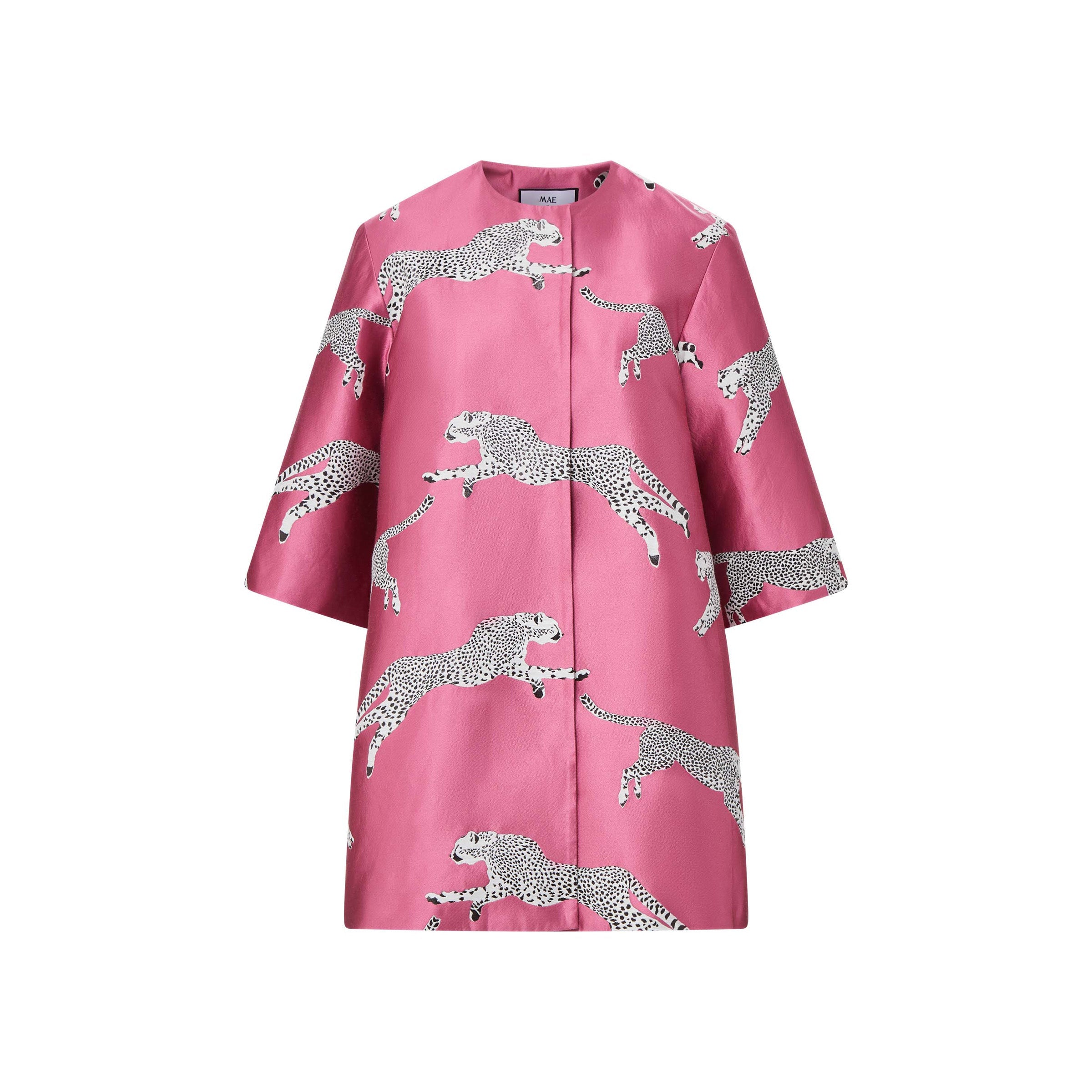 MAE x Scalamandre Audrey Coat In Leaping Cheetah | Over The Moon MAE x Scalamandre Audrey Coat In Leaping Cheetah | Over The Moon