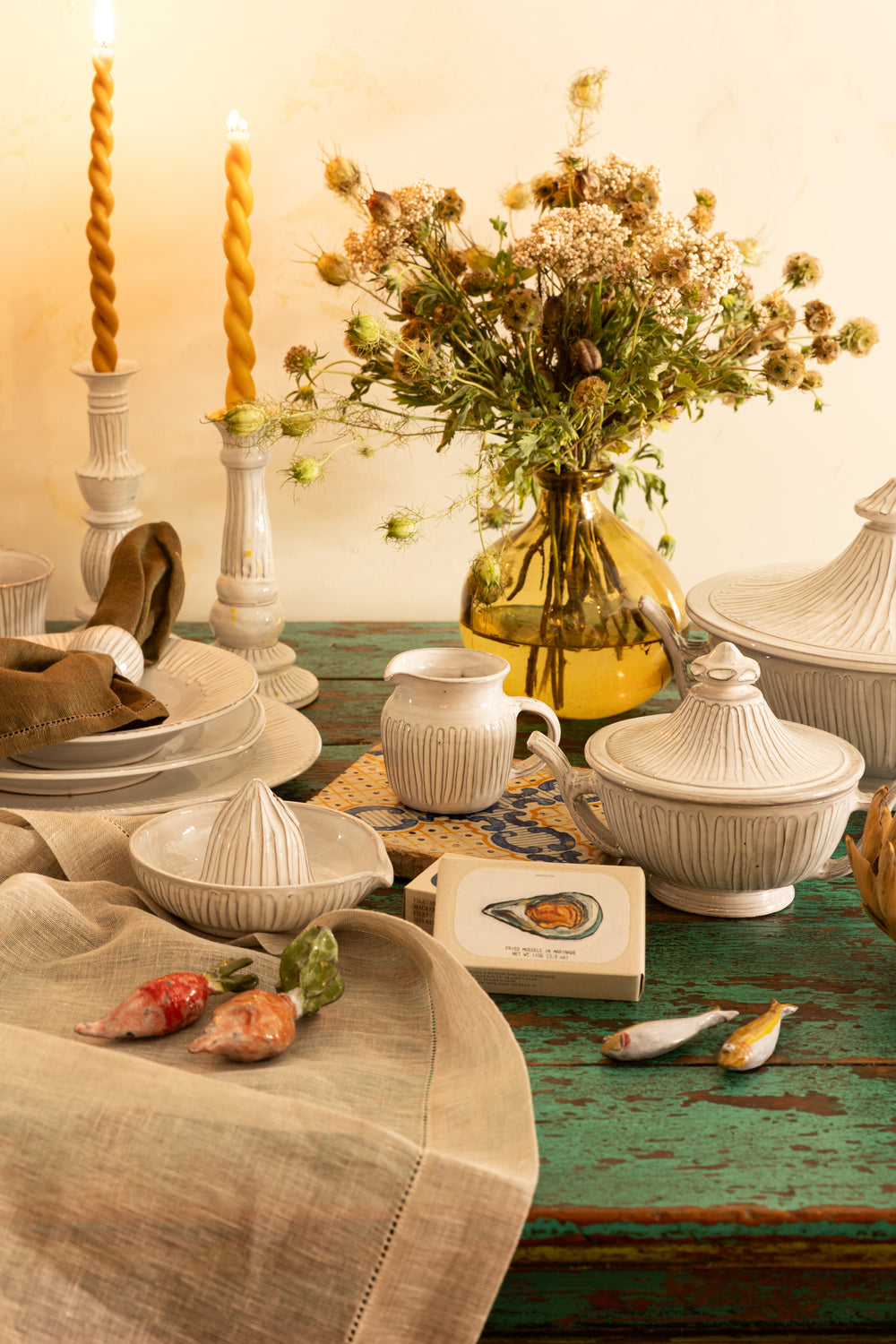 Radi Fluted One-Tier Candleholder