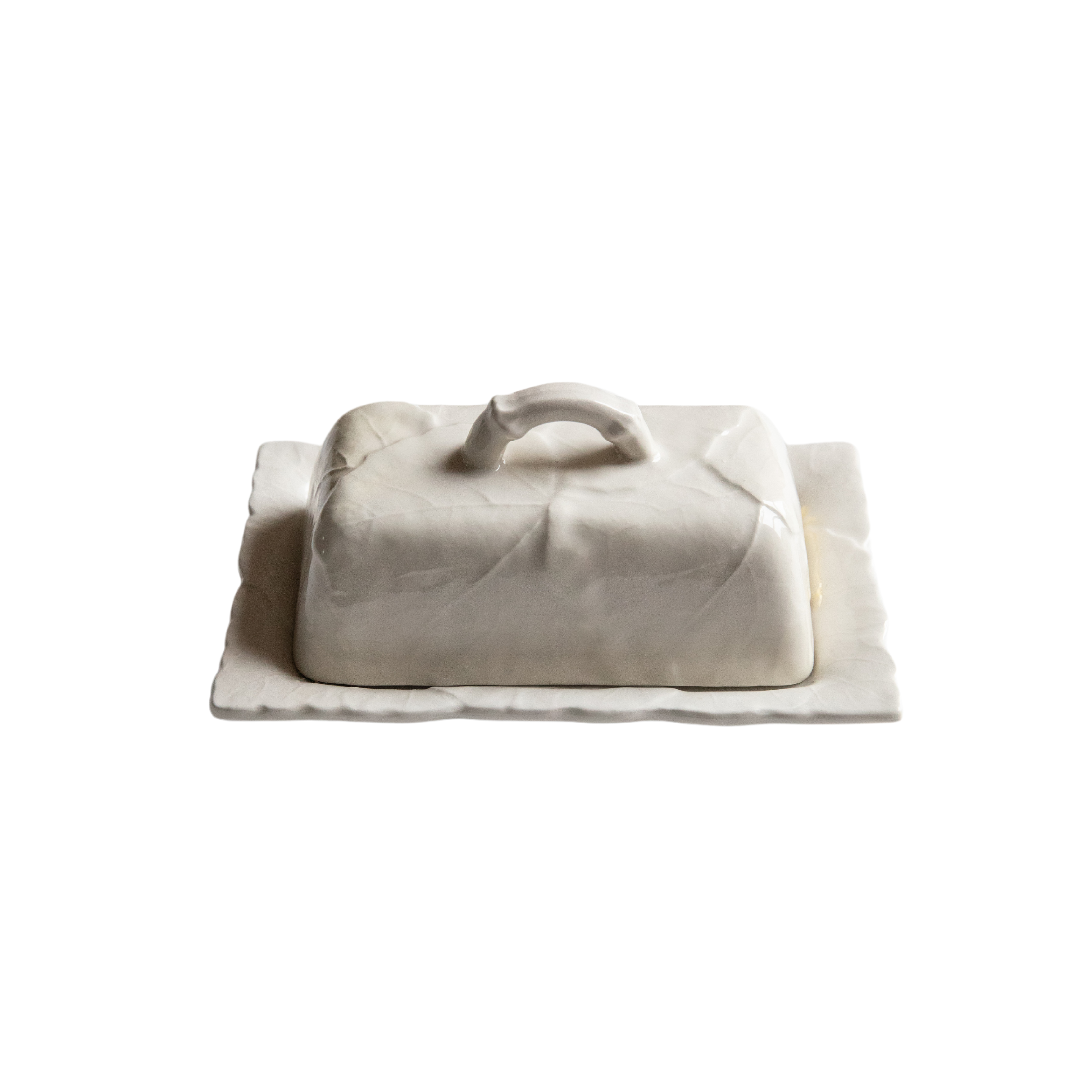 Edera Butter Dish, White - Skye McAlpine Tavola