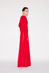 Luanne Gown Red Embellished Sable