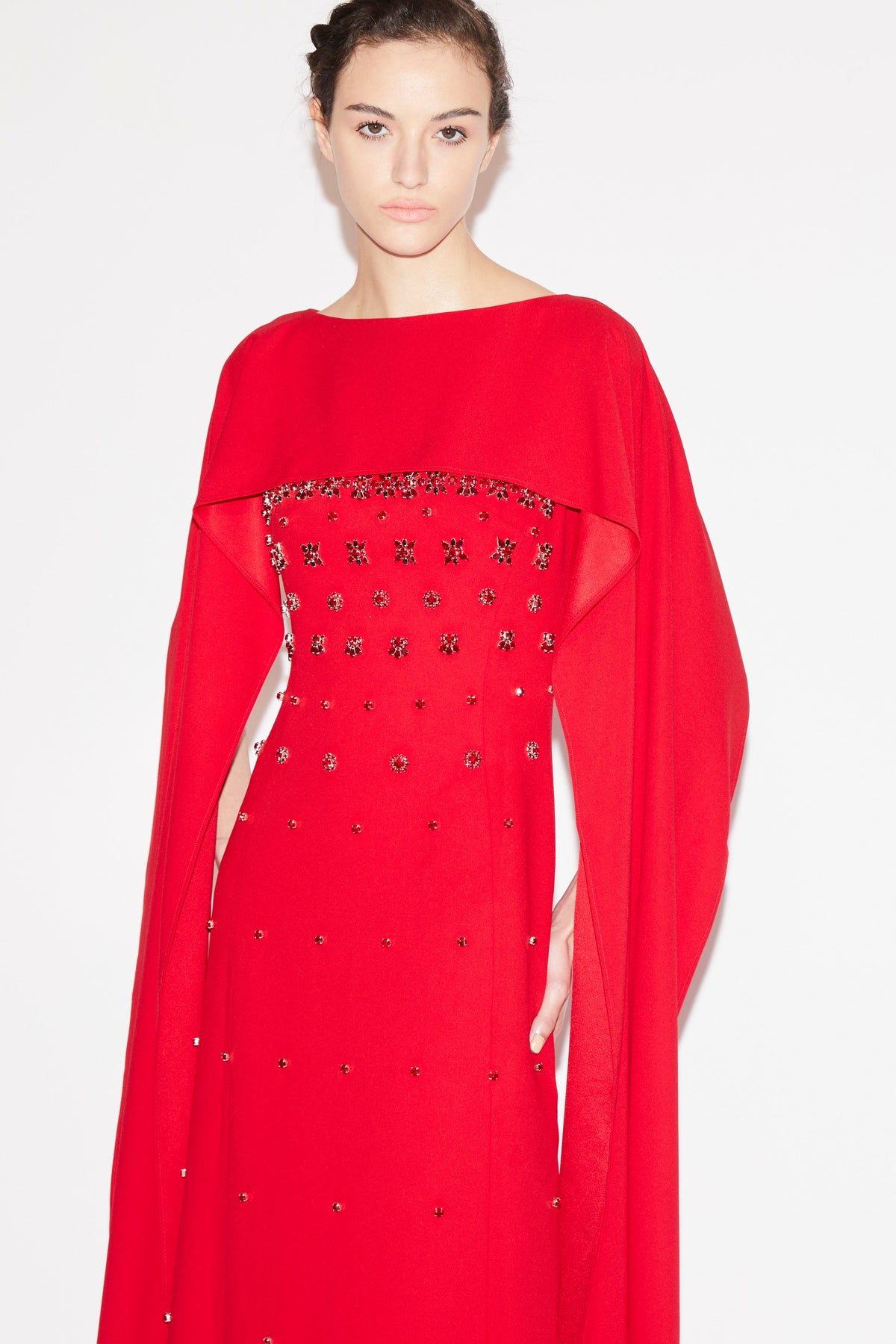 Luanne Gown Red Embellished Sable
