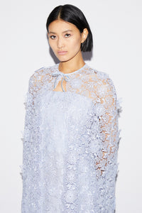 Samantha Cape Dusty Blue Lace