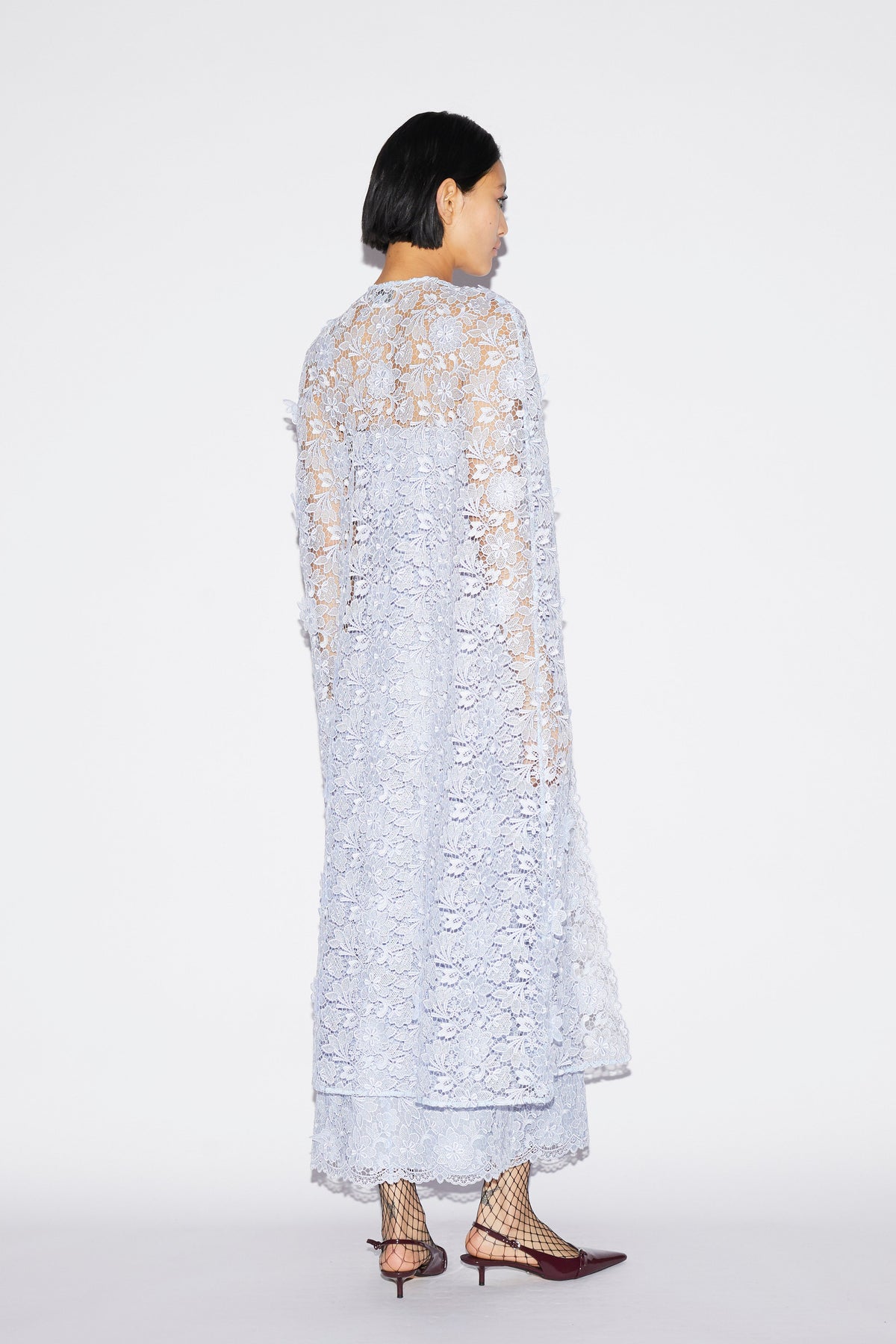 Samantha Cape Dusty Blue Lace