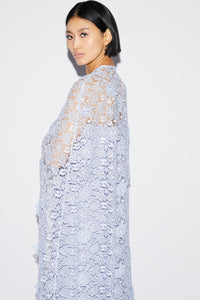 Samantha Cape Dusty Blue Lace