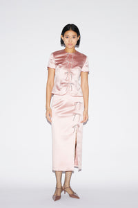 Claudine Top Pale Pink Duchesse