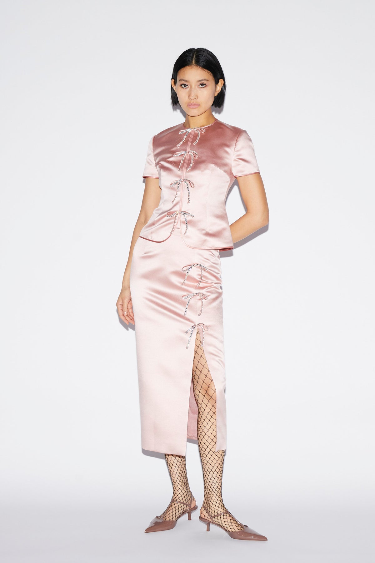 Theresa Skirt Pale Pink Duchesse