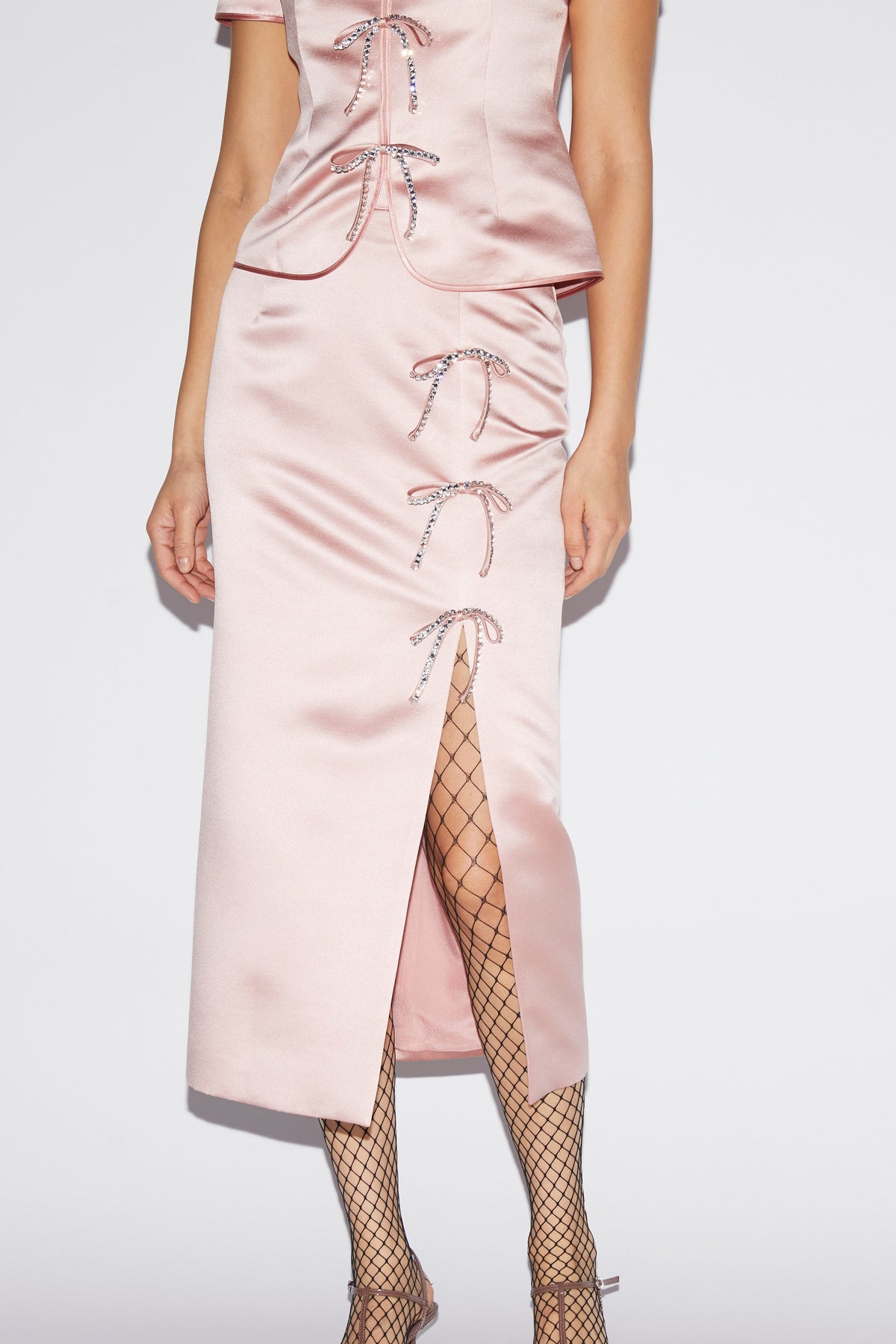 Theresa Skirt Pale Pink Duchesse