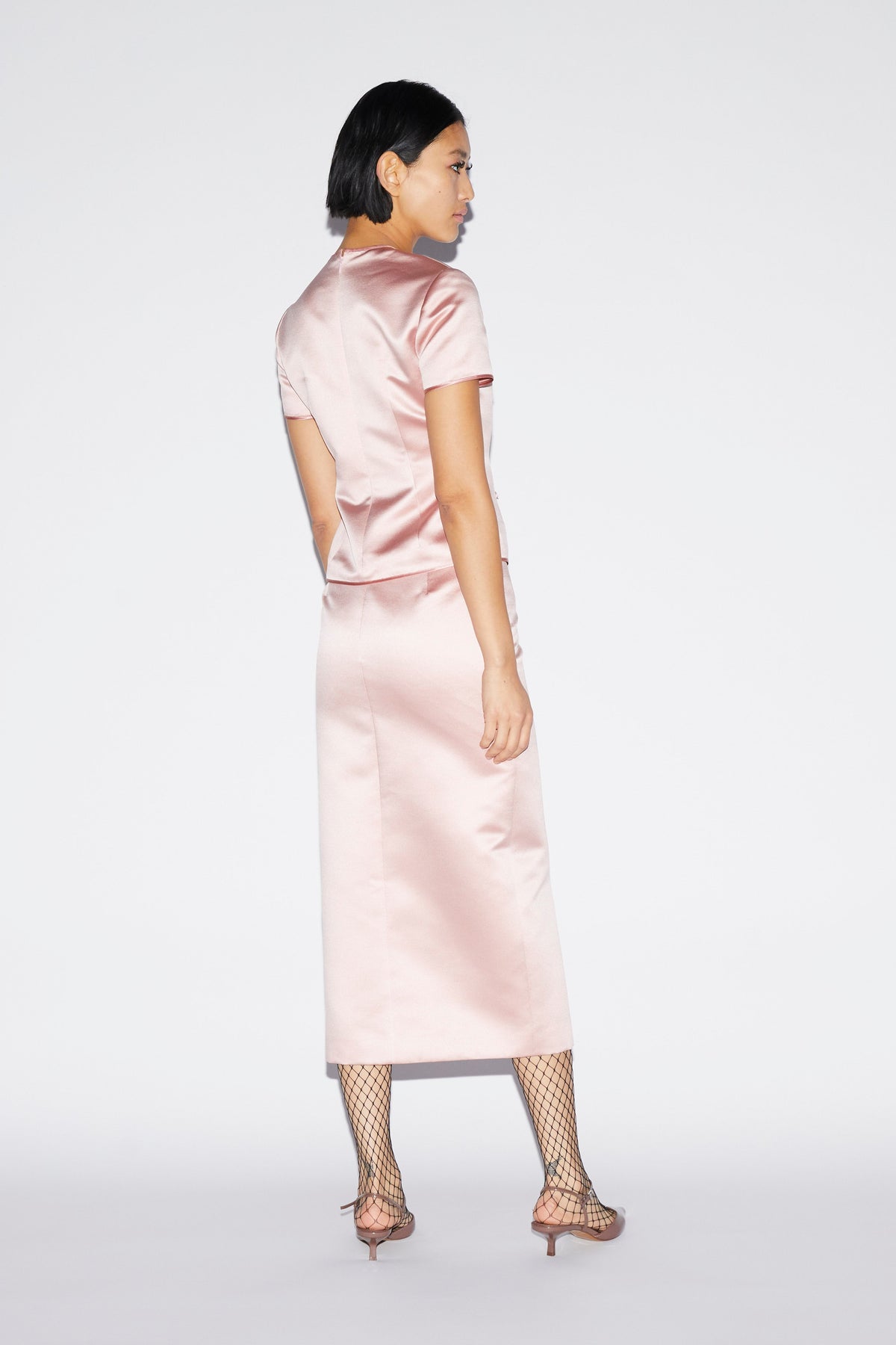 Claudine Top Pale Pink Duchesse