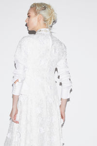Claudine Top White Embroidered Cotton