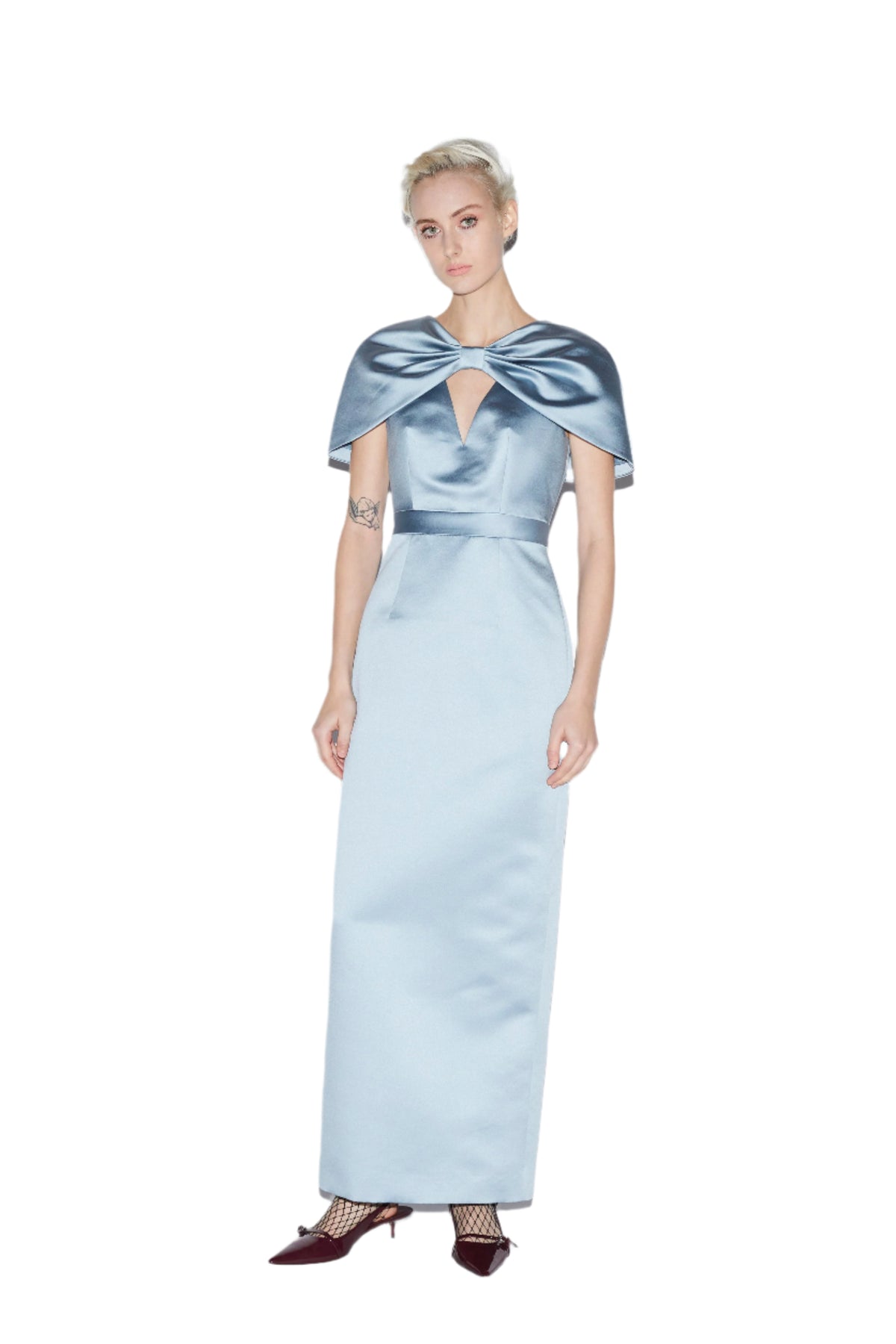 Anita Dress Pale Blue Duchesse