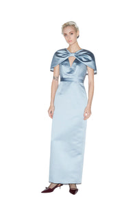 Anita Dress Pale Blue Duchesse