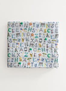 NYC Alphabet Soup Shawl Blanket