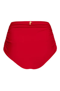 Victoria Embroidered Bottom in Red & Fuchsia
