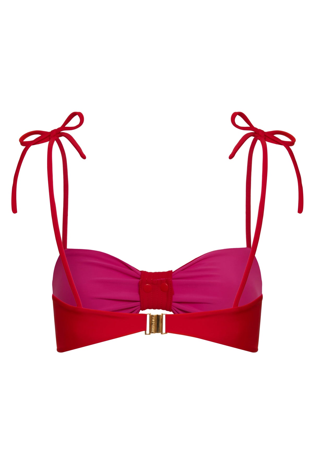 San Miguel Top in Red & Fuchsia