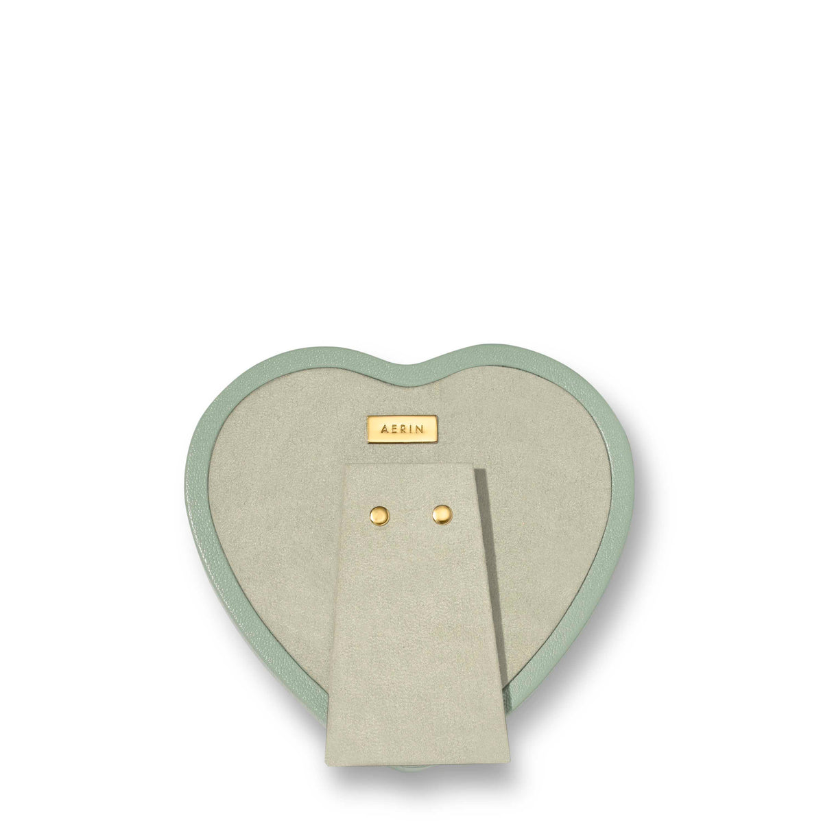 Piero Leather Heart Frame in Eucalyptus