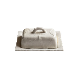 Edera Butter Dish, White - Skye McAlpine Tavola