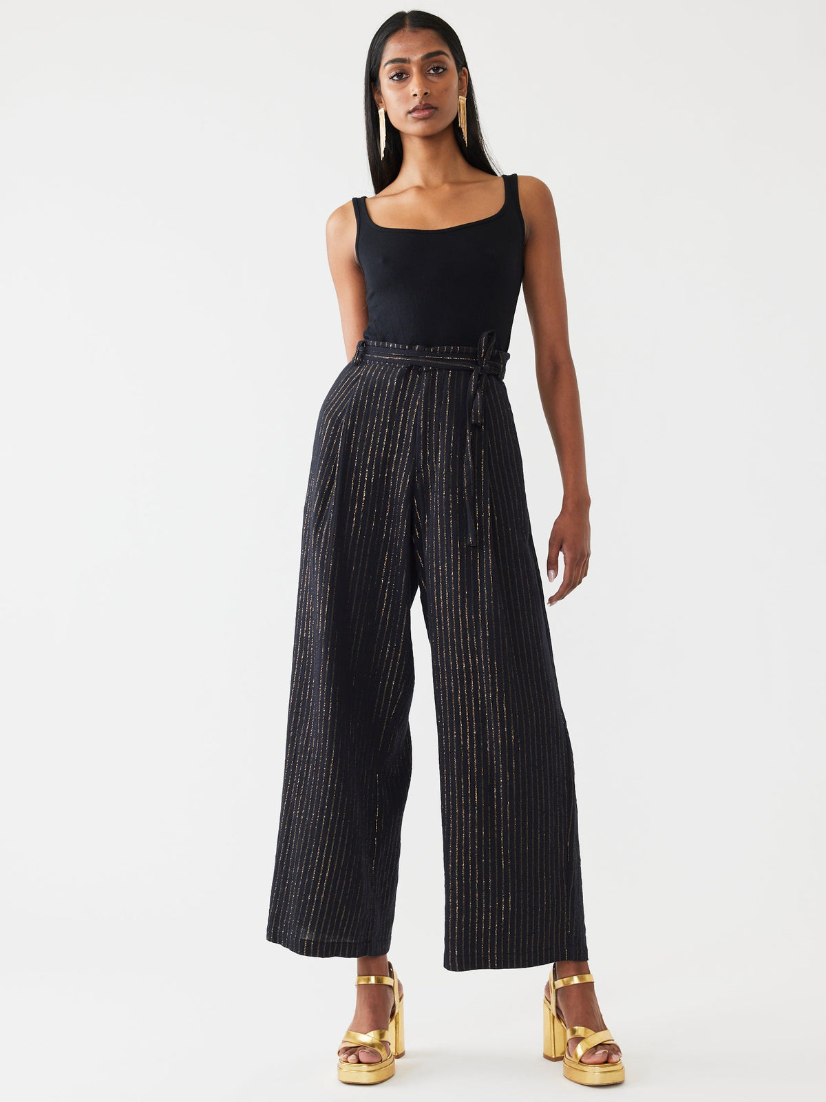 Willow Pant in Black Lurex