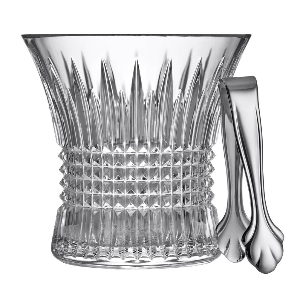 Lismore Diamond Ice Bucket & Tongs