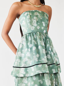 Daisy Dress in Green Blurry Magnolia