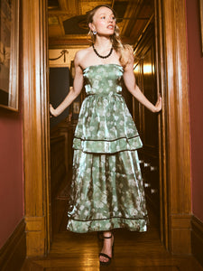 Daisy Dress in Green Blurry Magnolia