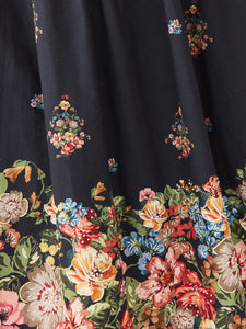 Sydney Dress in Black Victorian Floral