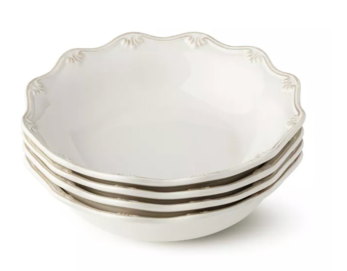 Certified InternationalHeritage Scroll Soup Bowls, Set of 4 (THESE GO ON SALE ALL THE TIME)