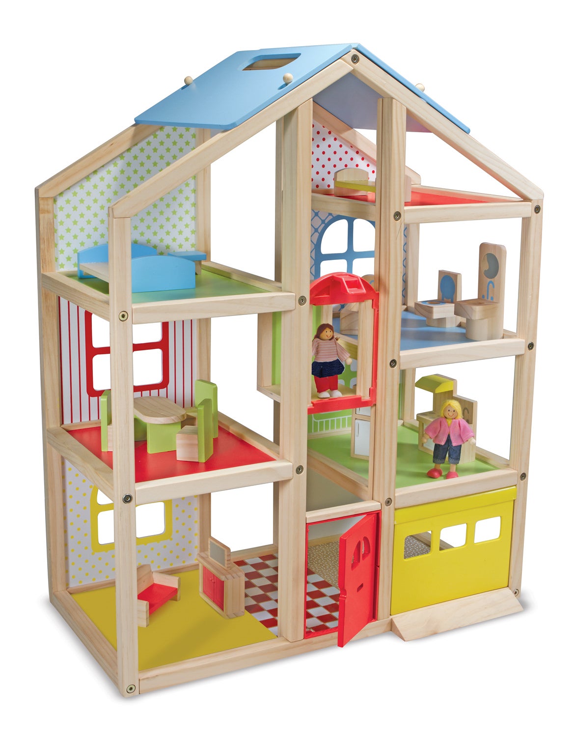 Hi-Rise Wooden Dollhouse