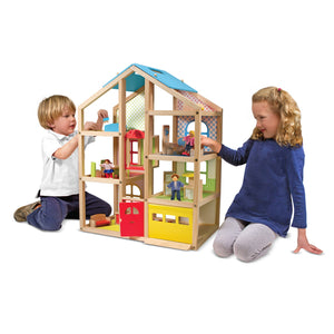 Hi-Rise Wooden Dollhouse