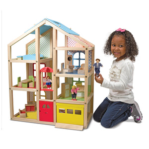 Hi-Rise Wooden Dollhouse