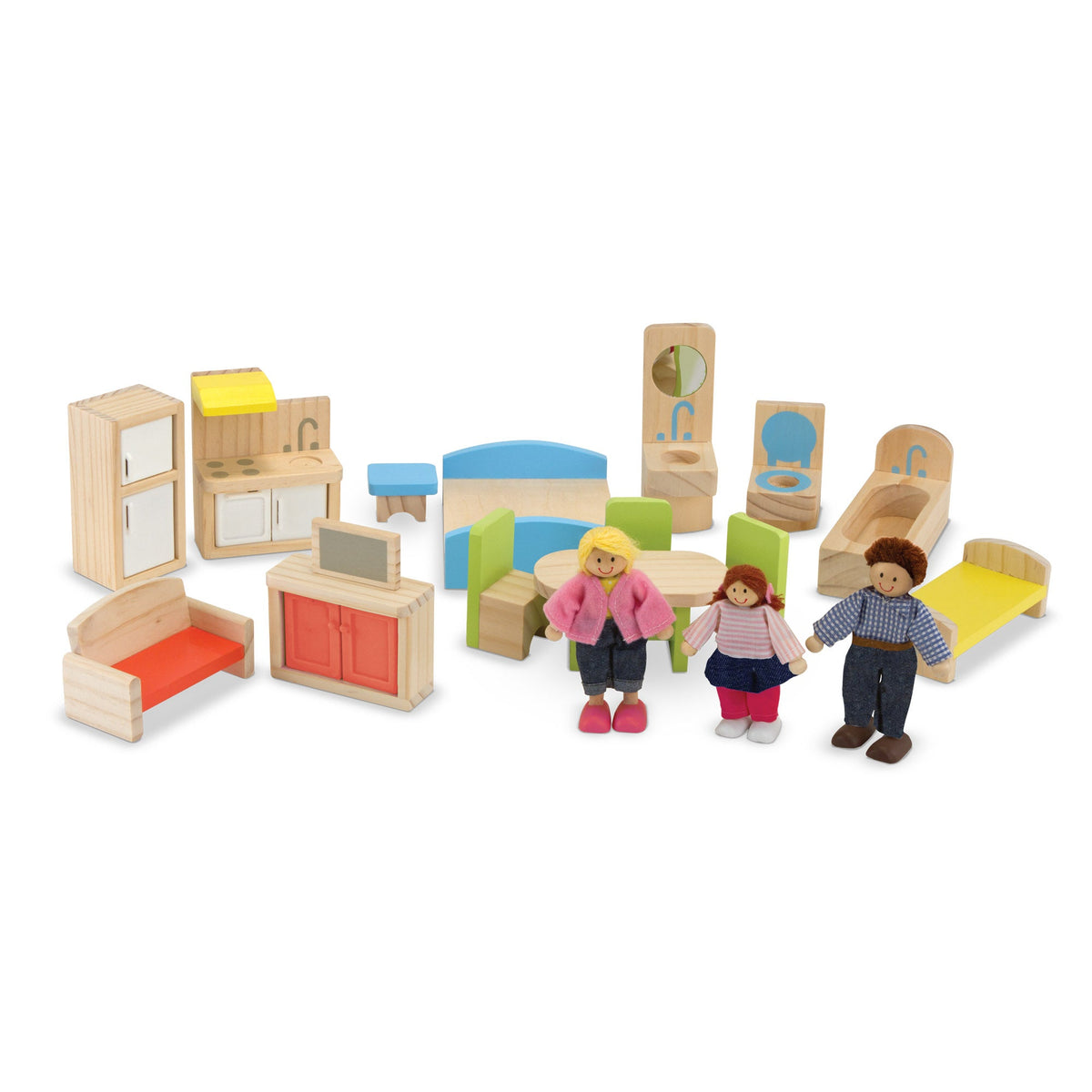 Hi-Rise Wooden Dollhouse