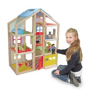 Hi-Rise Wooden Dollhouse