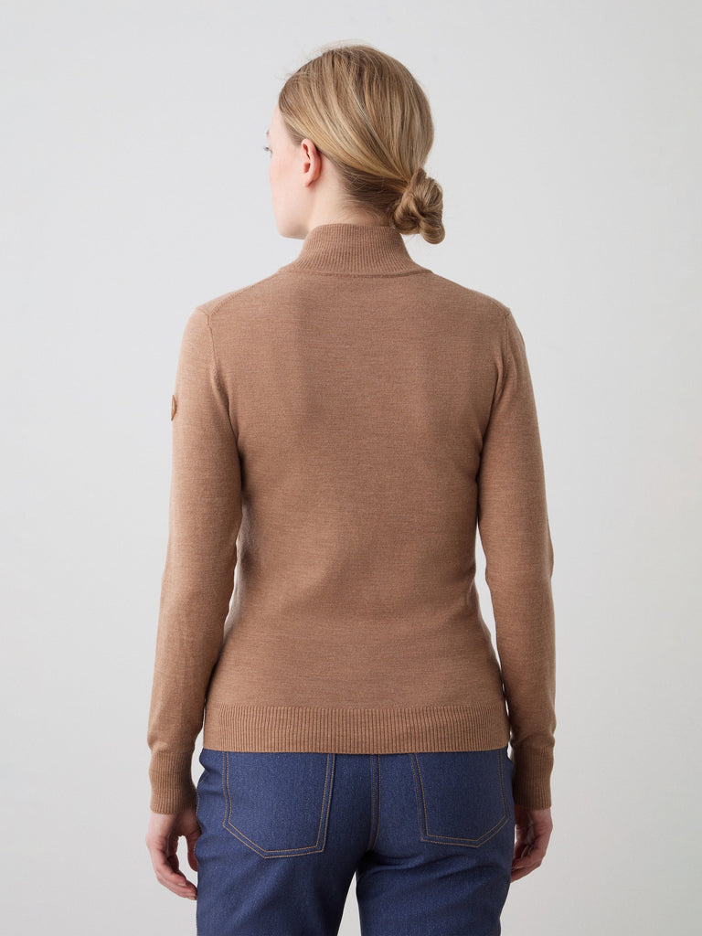 FreeBird Zip Up in Cinnamon