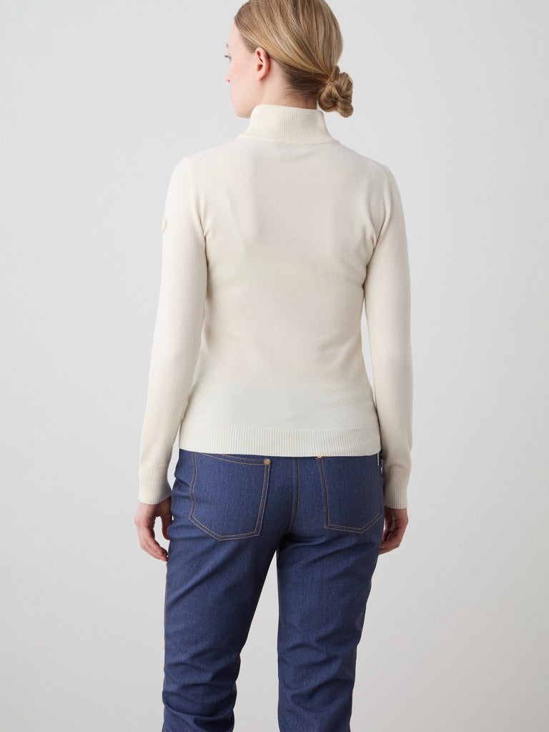 FreeBird Zip Up in Off White