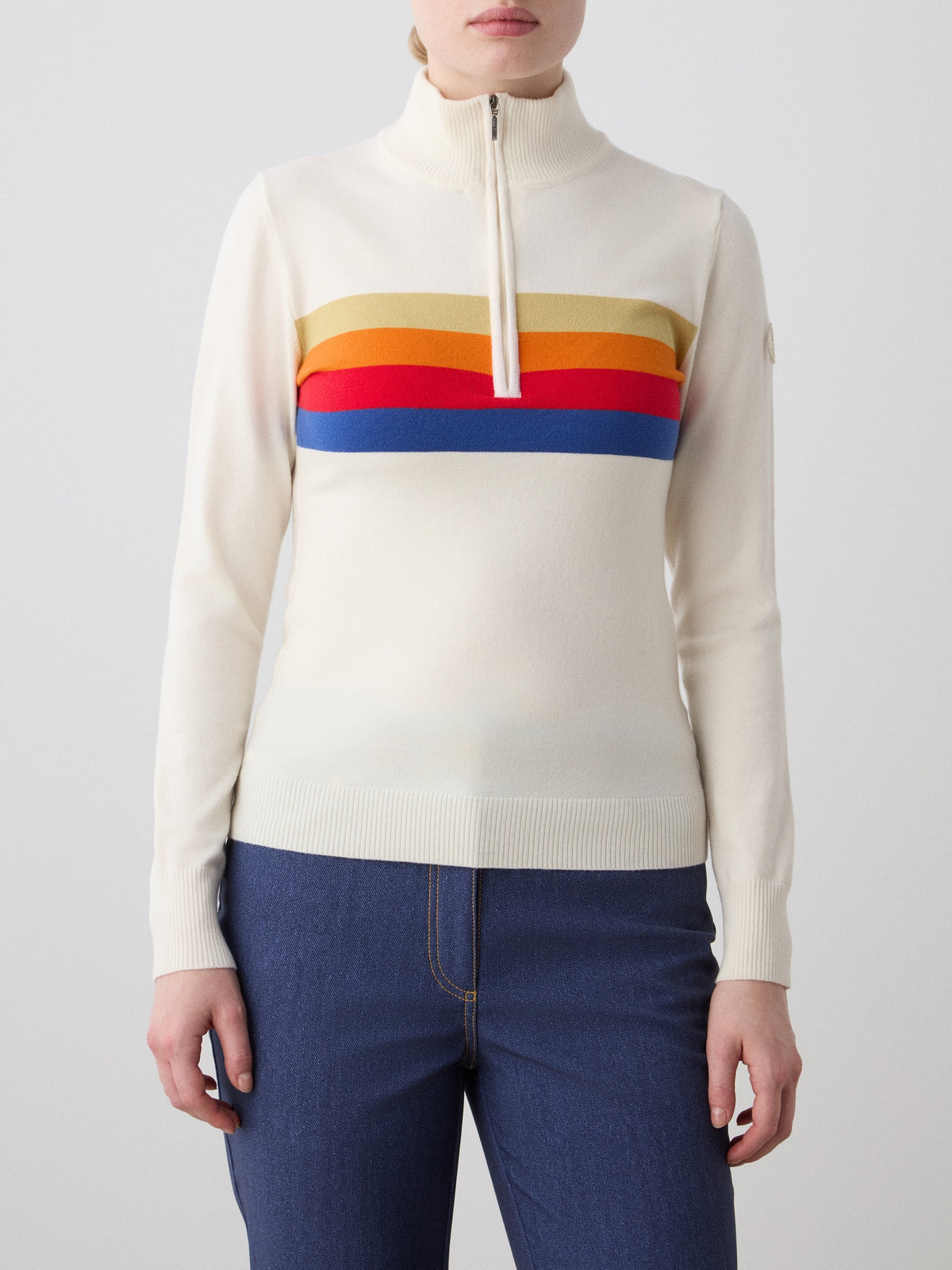 FreeBird Zip Up in Off White