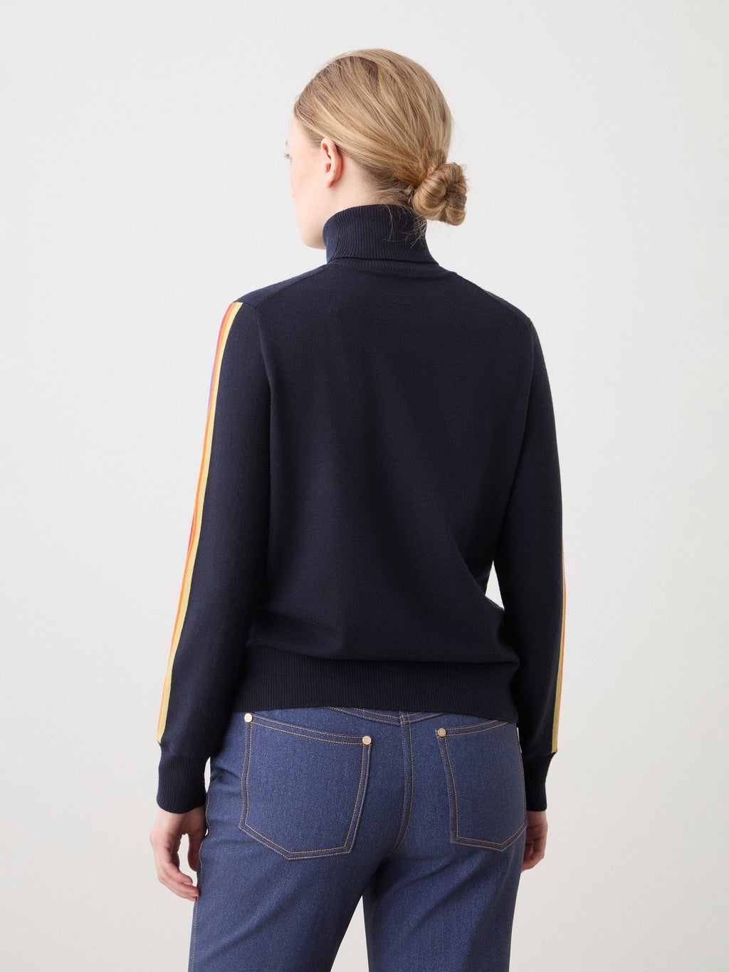 FreeBird Turtleneck in Navy Blue