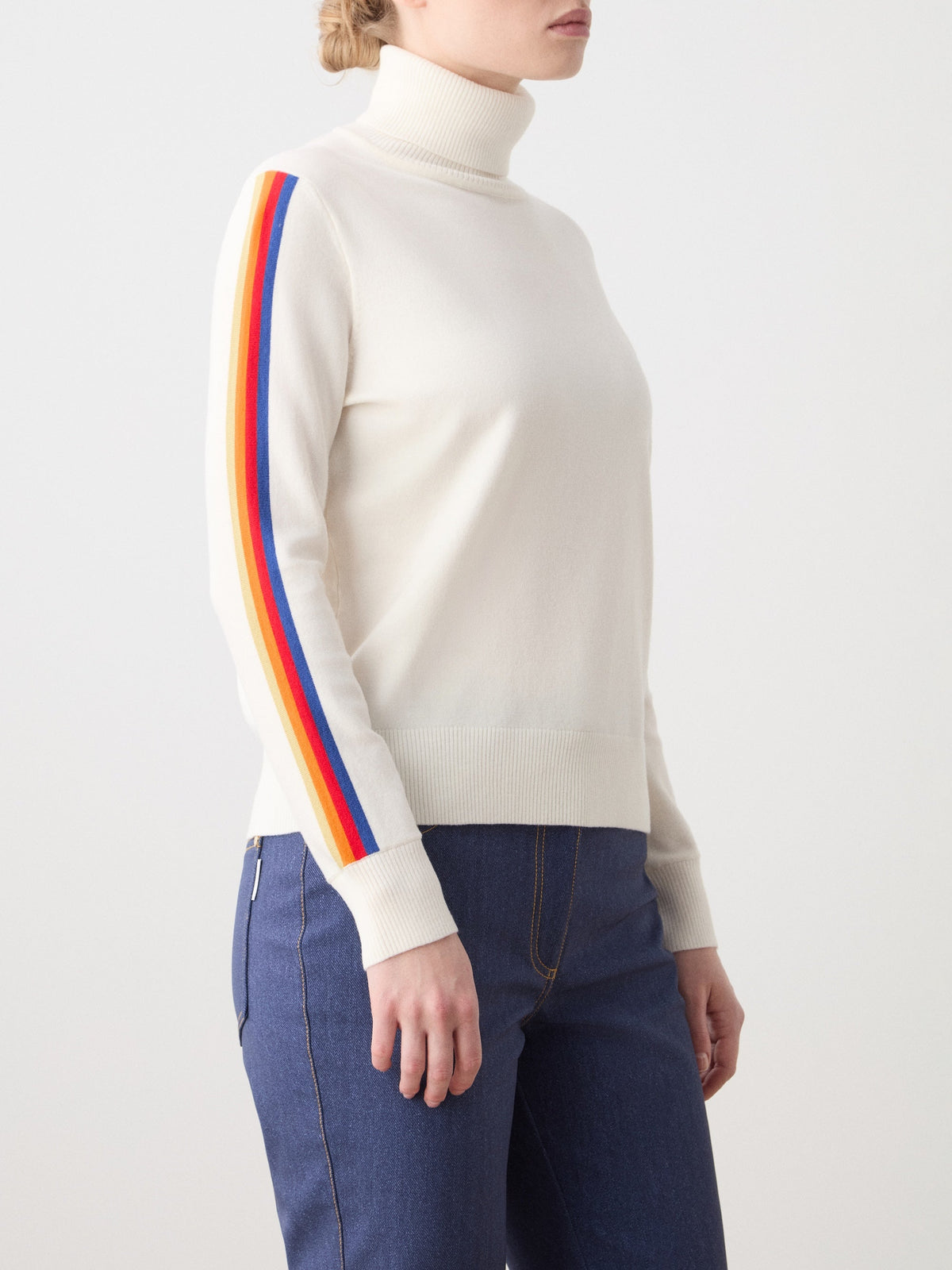FreeBird Turtleneck in Off White