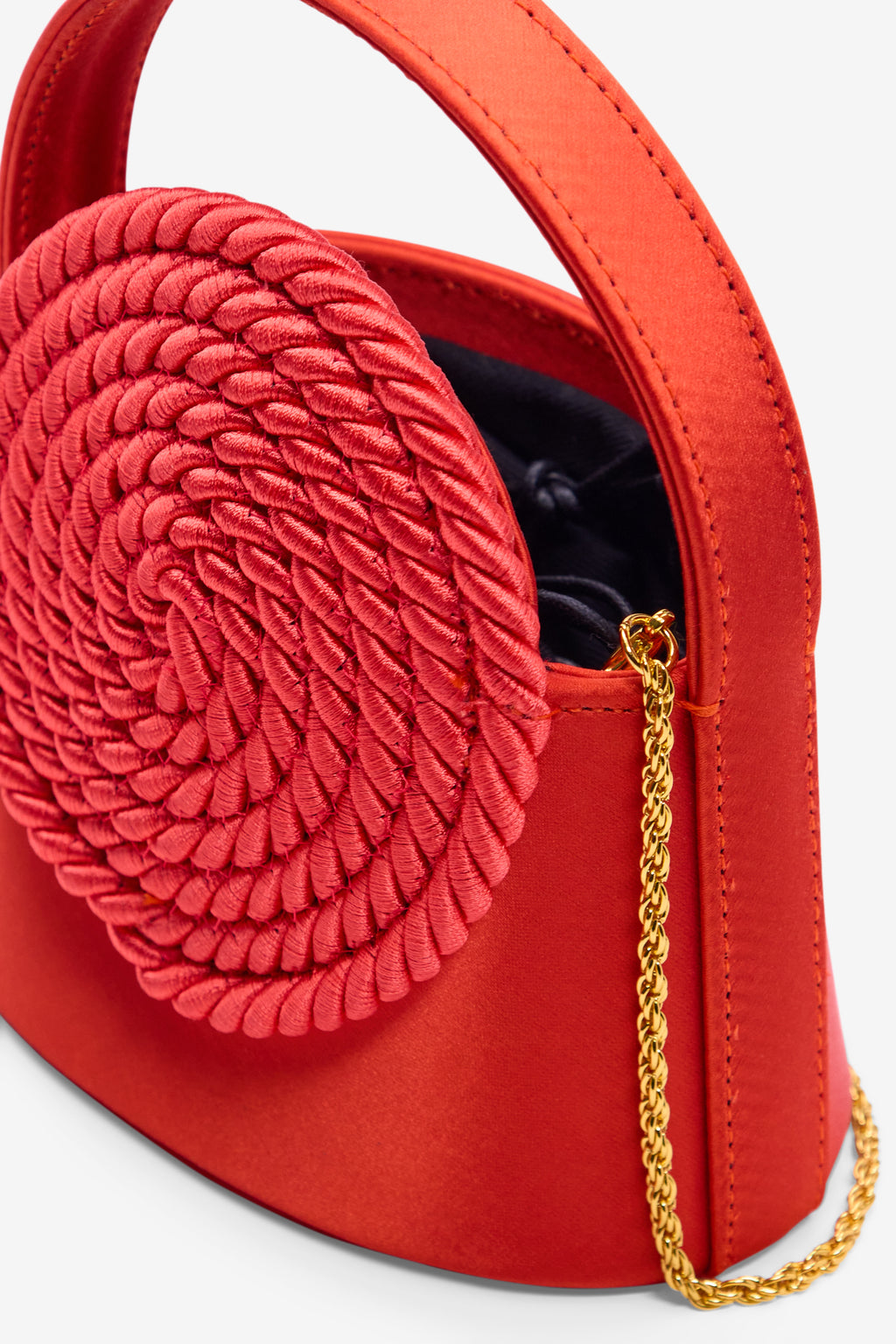 Mini Gunther Satin Passementerie in Red