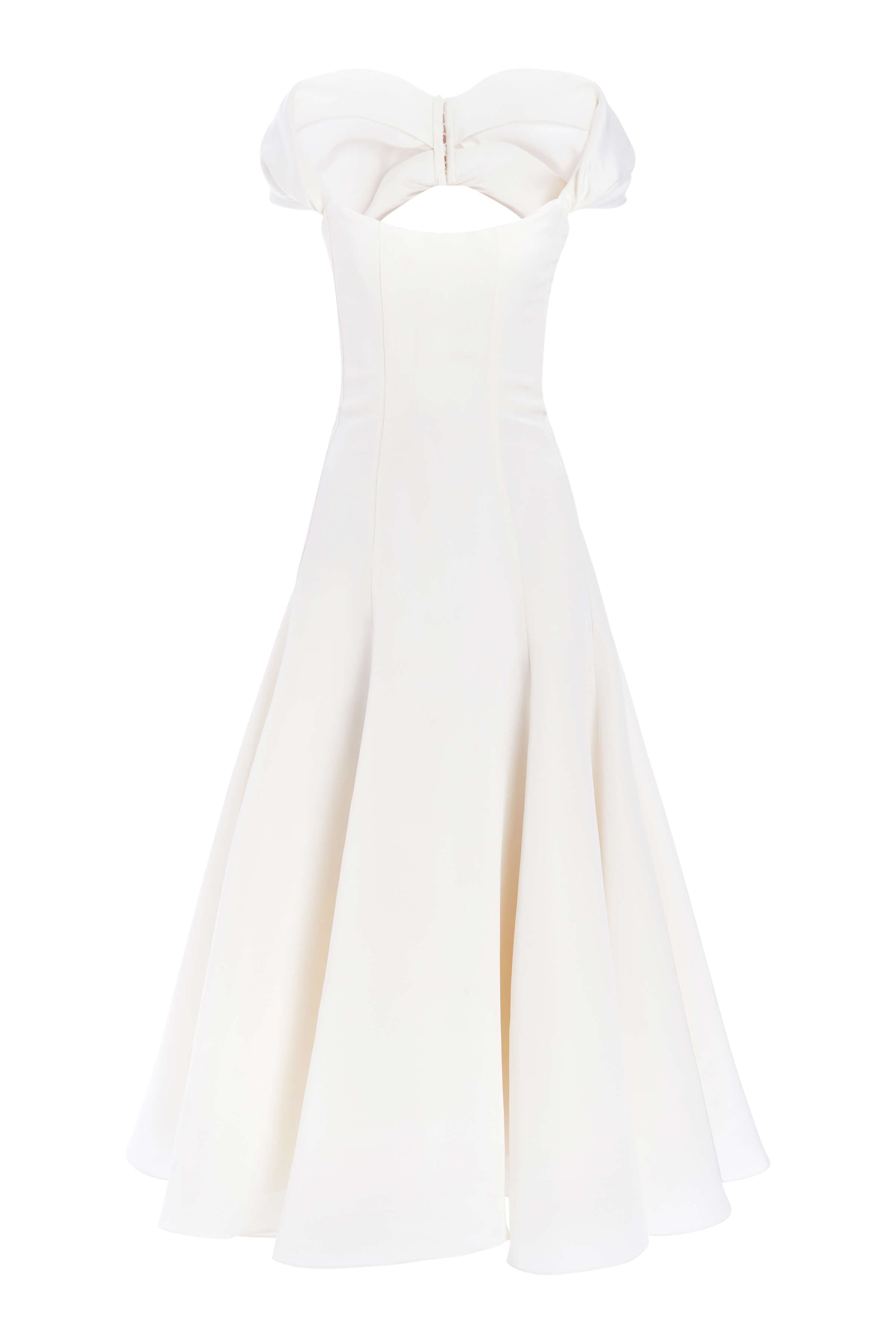 Portia Off White Midi Dress