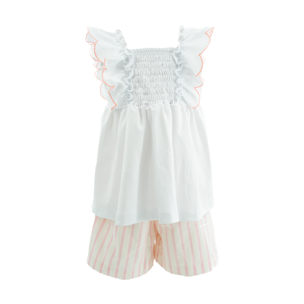 Annie Girl Set in Pink Stripes