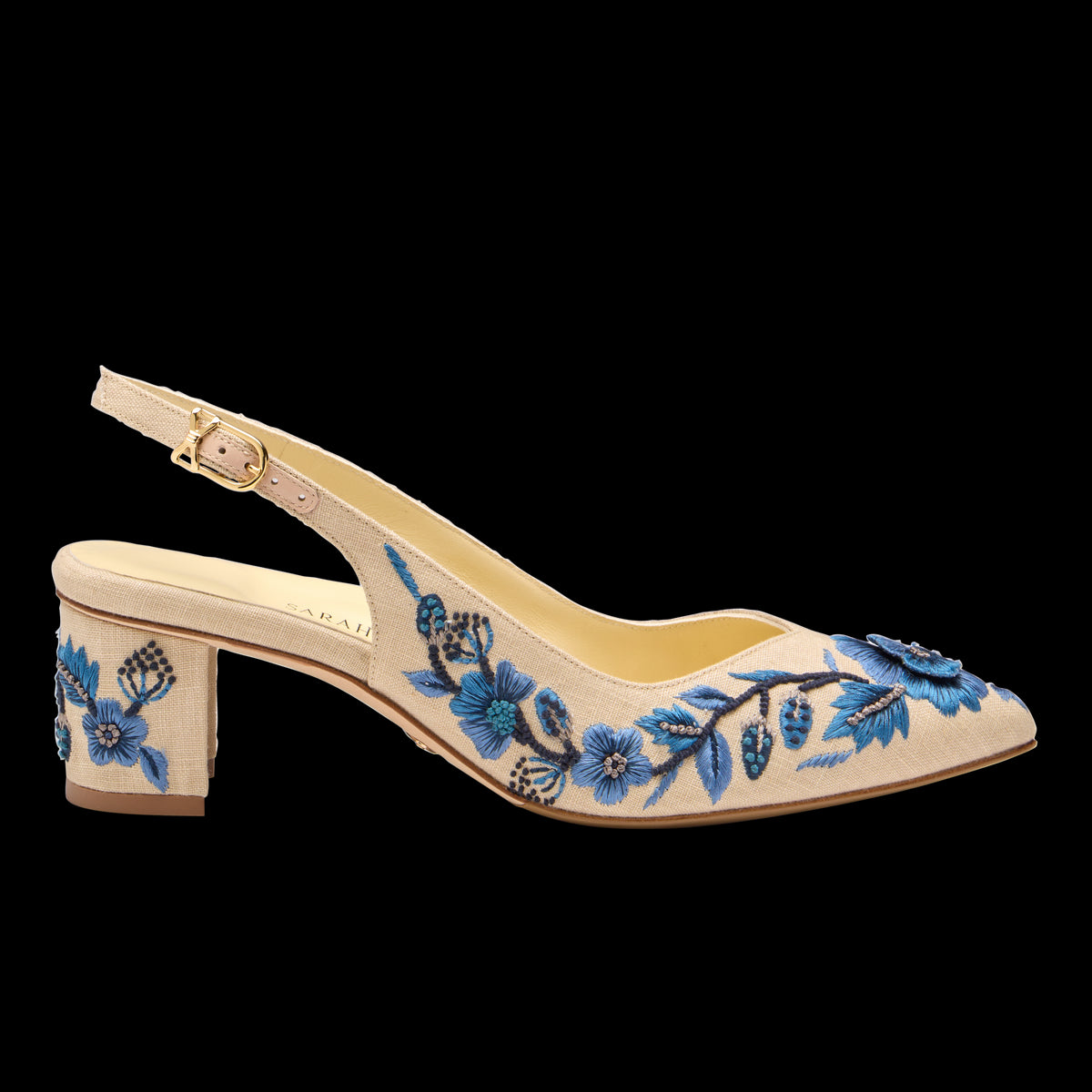 Perfect Emma Sling 50 in Navy Floral Linen