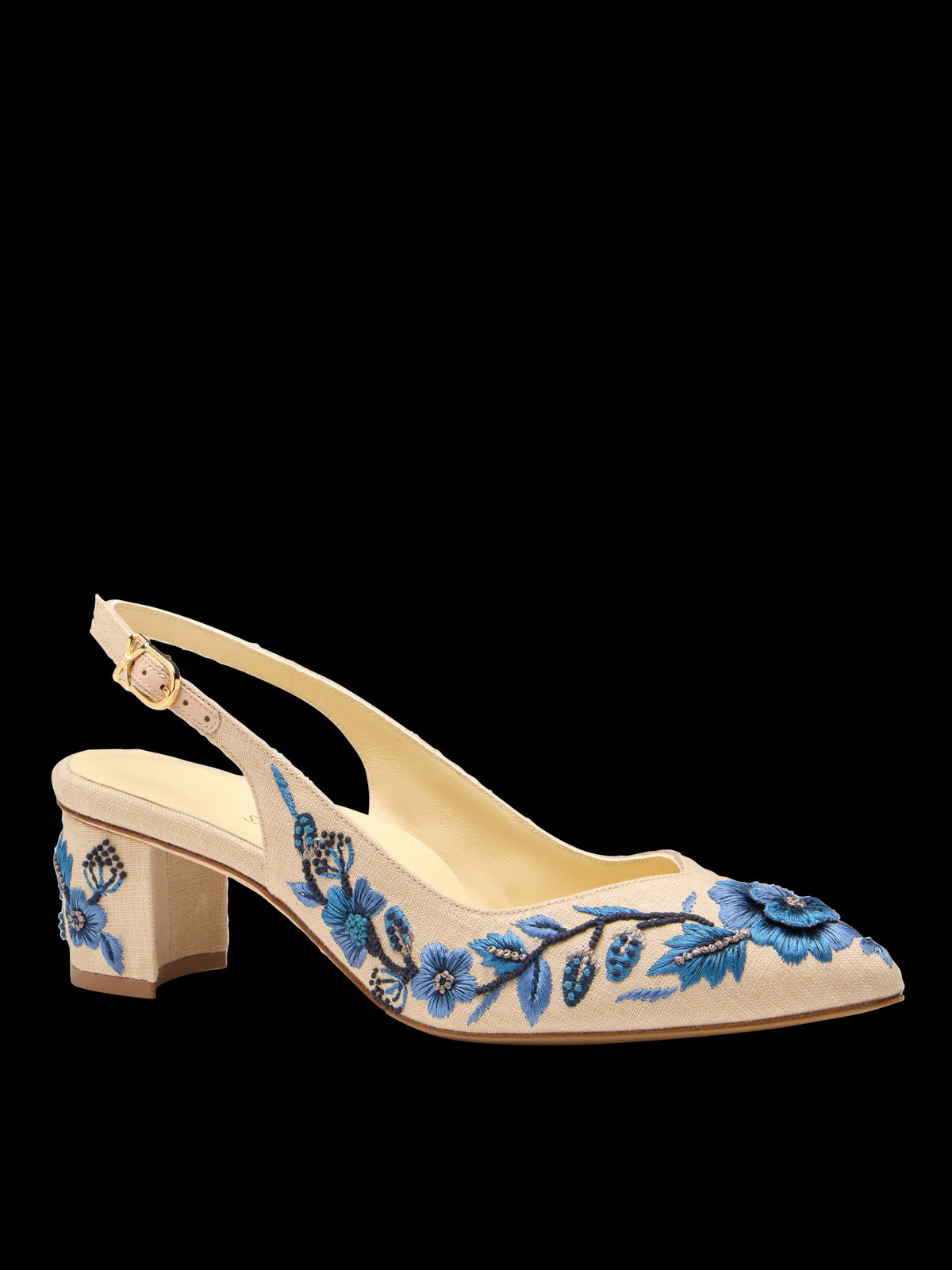 Perfect Emma Sling 50 in Navy Floral Linen