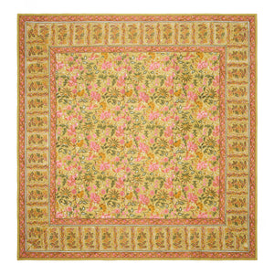 French Tablecloth Damaris Pink & Mustard