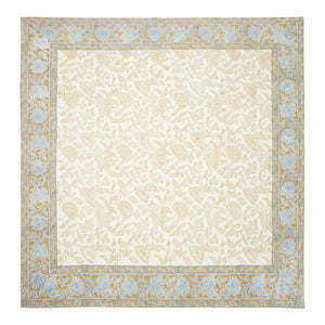 French Tablecloth Chloe Blue & Brown