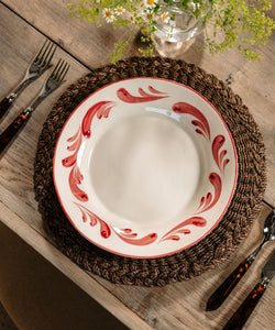 Braided Abaca Placemat in Chocolate