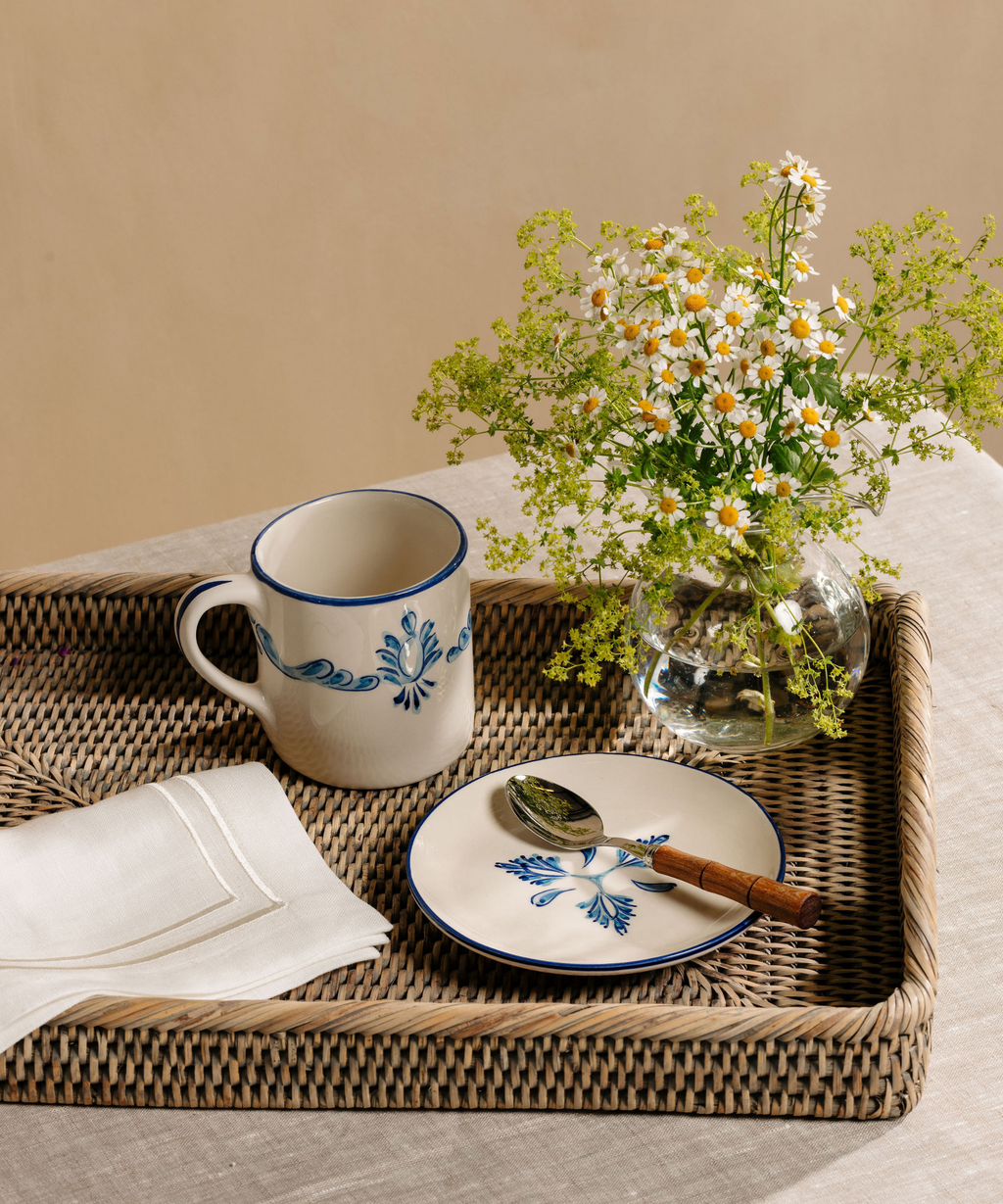 Sophie Classic Two Cord Napkin in White