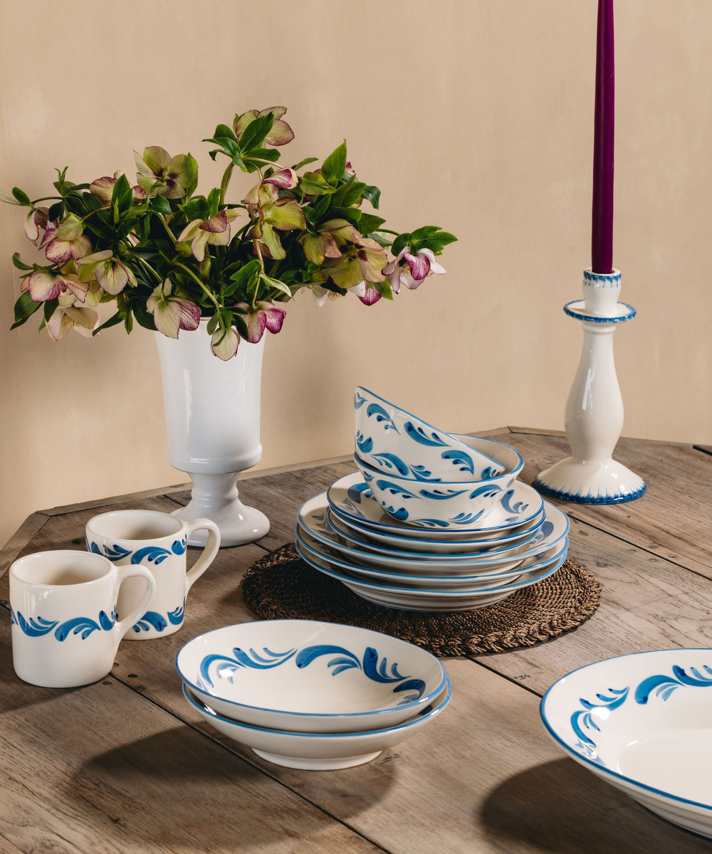 Daisy Candlestick in Denim